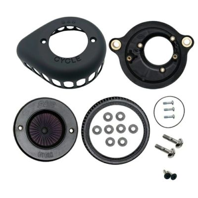 【SALE】M8用 Air Stinger ティアドロップ・ステルスエアクリーナー（ツヤ消し黒パウダーコート）【S&S】