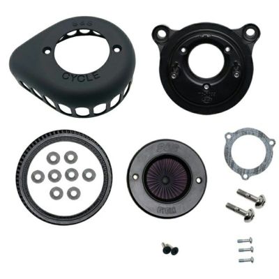 【SALE】電子制御スロットル用 Air Stinger ティアドロップ・ステルスエアクリーナー （ツヤ消し黒パウダーコート）【S&S】