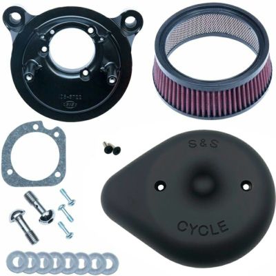 【SALE】電子制御スロットル用 ステルスエアクリーナー ティアドロップタイプ（ツヤ消し黒）【S&S】