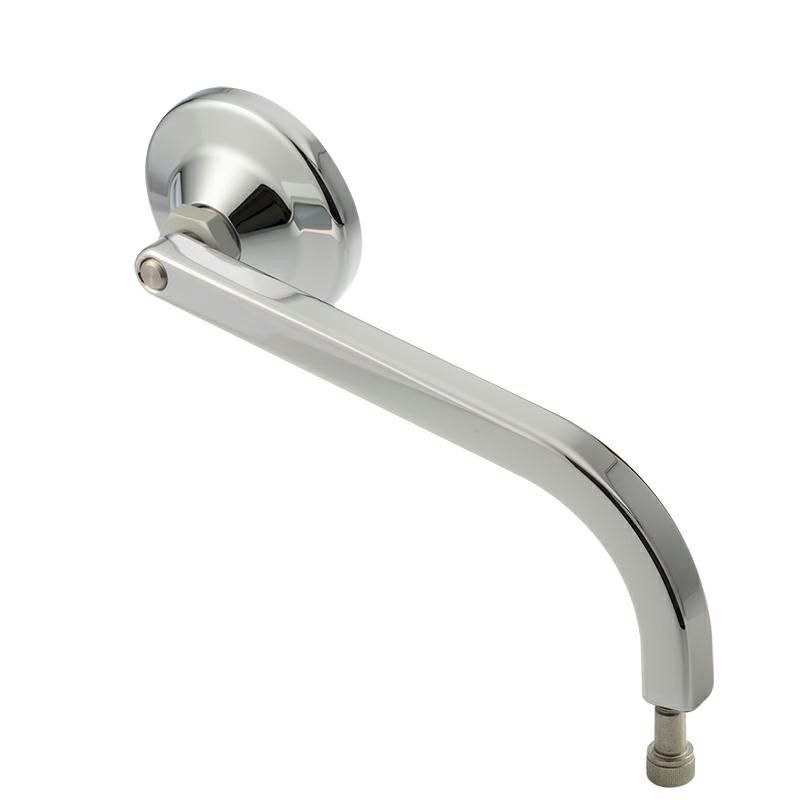 ハーレー用 No2 Standard 2-1/4インチ ラウンドミラー 右 クローム  