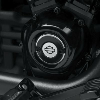 ハーレー M8 ツーリング、トライク、ソフテイル用 エンパイア タイマーカバー ブラック/シルバー