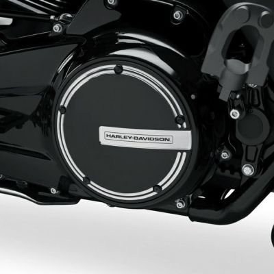 ハーレー ツーリング、トライク用 エンパイア ダービーカバー ブラック/シルバー