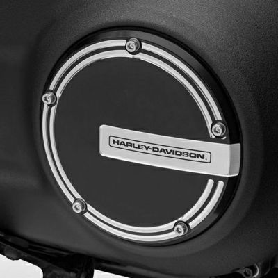ハーレー M8 ソフテイル用 エンパイア ダービーカバー ブラック/シルバー