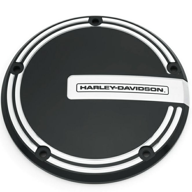 ハーレー M8 Softail用 エンパイア ダービーカバー ブラック/シルバー-02