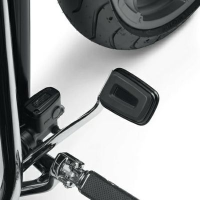 ハーレー フォワードコントロール車用 エンパイア スモールリアブレーキペダルパッド ブラック