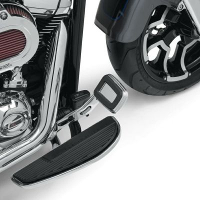 ハーレー M8 FL ソフテイル用 エンパイア ラージリアブレーキペダルパッド クローム