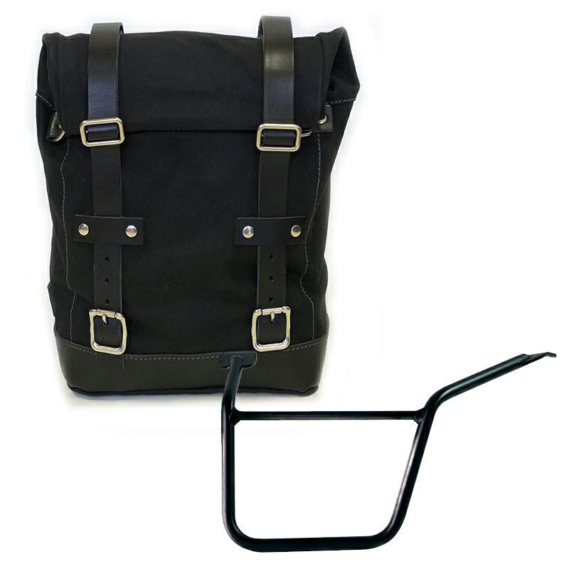 ハーレー パンアメリカ用 キャンバス・サイドパニアキット 左用 ブラック/ブラック UNIT GARAGE-01