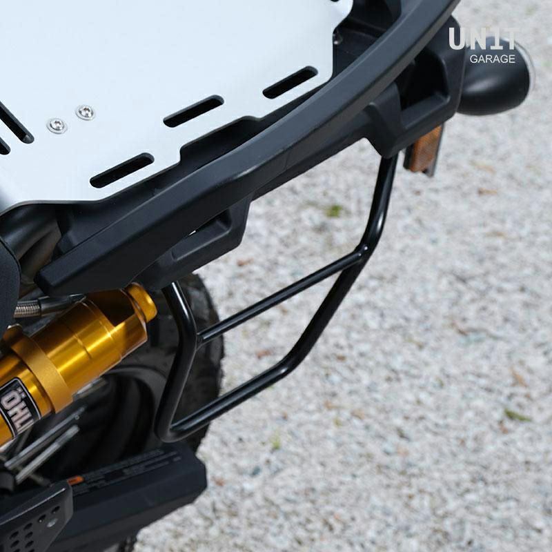 ハーレー パンアメリカ用 スエード・サイドパニアキット 左用 モスグレー UNIT GARAGE-04