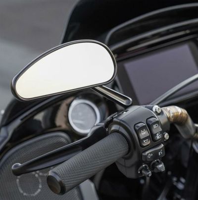 ハーレー用 Downdraft 鍛造アルミニウムミラーセット クローム Arlen Ness