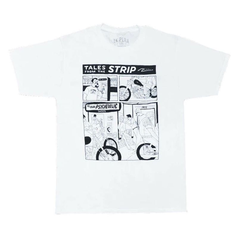 Le Pera Tシャツ コミック ホワイト-01