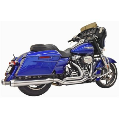 M8ツーリング用 トゥルーデュアル フルエキゾーストマフラー ステンレス Bassani