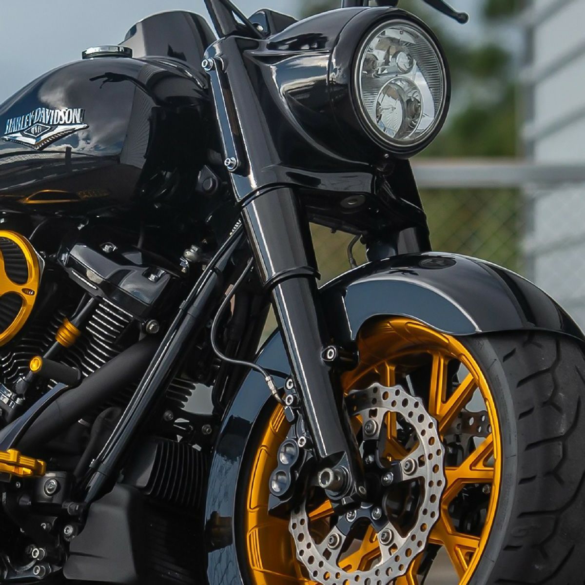 2014以降 ツーリング スムースフォークブーツ ファットタイヤ用 