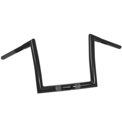 ハーレー用 1.25インチ径 ツーリングハンドルバー 10インチ ブラック TODDS CYCLE