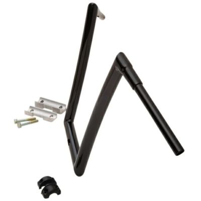 【SALE】ハーレー ロードグライド用 1.5インチ径 Stripハンドルバー 17インチ グロスブラック TODDS CYCLE