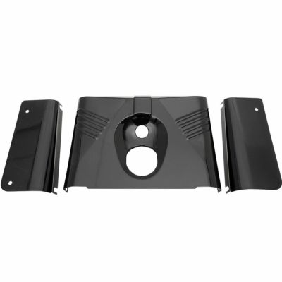 1986～2017 FLST フロントパネルセット 3ピース　グロスブラック Drag Specialties