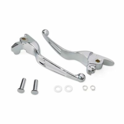 2017～2020 ツーリング、トライク 2スロットワイドブレード ハンドルバーレバーキット クローム MCS