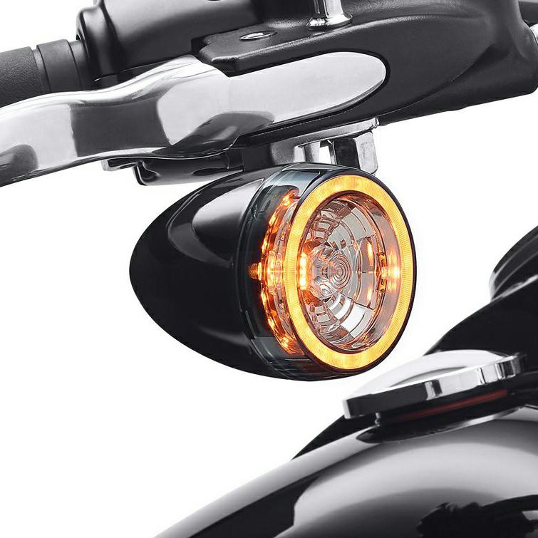 ハーレー CVOモデル用 Signature LEDフロントターンシグナルインサート 