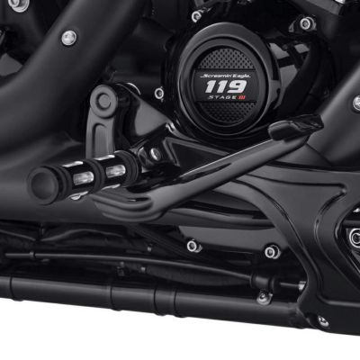 ハーレー FLSB、FXFB、FXDRS ミッドコントロールキット(ブレーキ側）ブラック