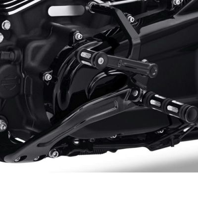 ハーレー FLSB、FXFB、FXDRS ミッドコントロールキット(シフト側）ブラック