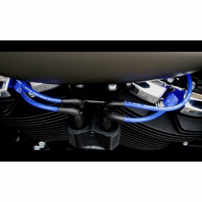 M8 ソフテイル 8MM カスタムプラグコード ブルー TAYLOR