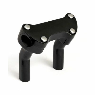 4.5インチ プルバックライザーセット クランプ付き ブラック MCS