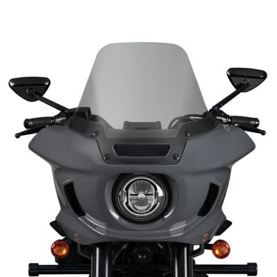 ハーレー FXLRST 10インチ ウィンドシールド ライトスモーク