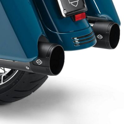 ハーレー M8ツーリング EMPIRE 4.5インチ マフラーエンドキャップ ブラック