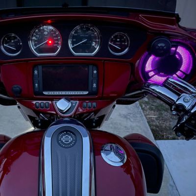 ハーレー ツーリング ProGLOW アッパーフェアリングスピーカー用ライト カスタムダイナミクス (Custom Dynamics)