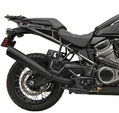 Bassani ハーレー パンアメリカ スリップオンマフラー ブラック