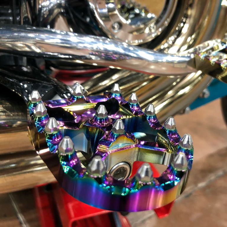 MXスタイル フットペグ ジェットフューエル FLO motorsports |ハーレー 