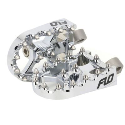 MXスタイル フットペグ クローム FLO motorsports