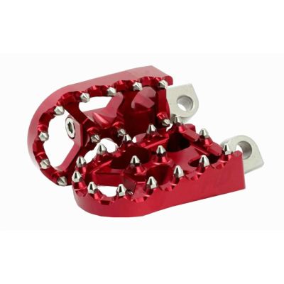 MXスタイル フットペグ レッド FLO motorsports