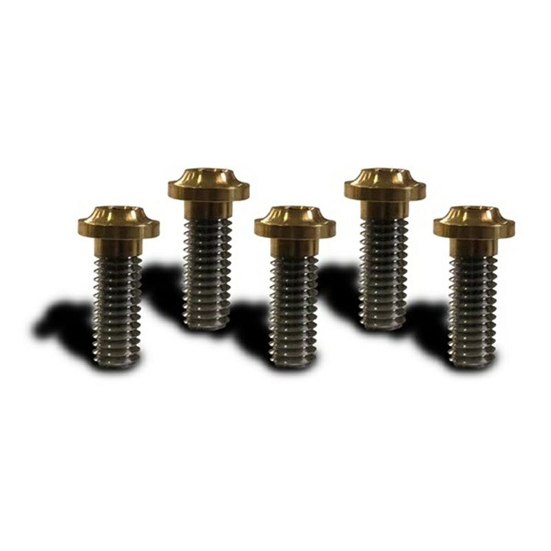 ロープロファイル フロントローター用チタンボルト ゴールド Lindall Brake2