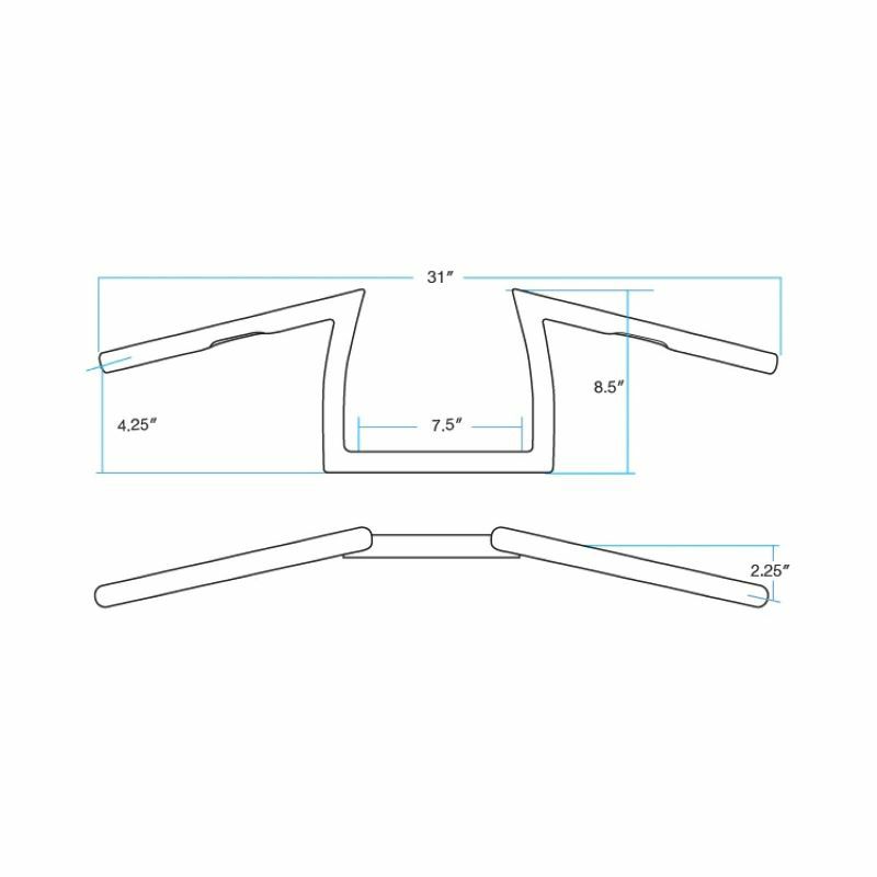 キーストーン・XLハンドルバー ディンプル無し ブラック Biltwell3