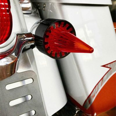 ロケットスタイル ウインカーレンズ レッド ブラックベゼル Cuztom Kraft