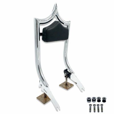 M8ソフテイル エルレイ デタッチャブル バックレストシーシーバー スムースパッド クローム CMC