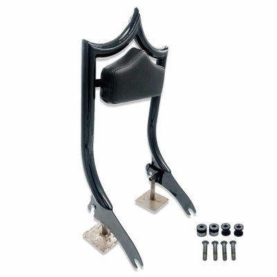 M8ソフテイル エルレイ デタッチャブル バックレストシーシーバー スムースパッド グロスブラック CMC