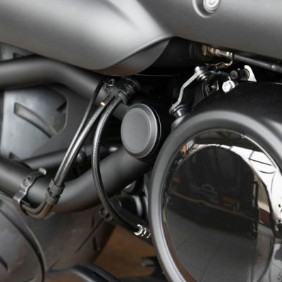 スポーツスターS用スイングアームアクスルカバー(スムース) Ricks Motorcycles