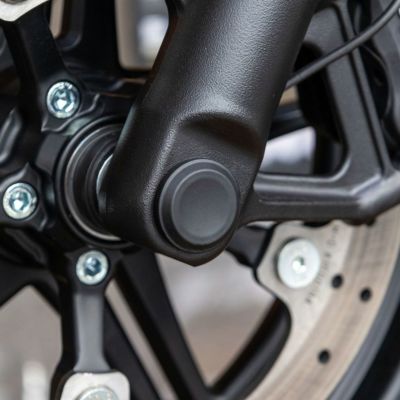 スポーツスターS、ナイトスター RH975用フロントアクスルカバー(スムース) Ricks Motorcycles