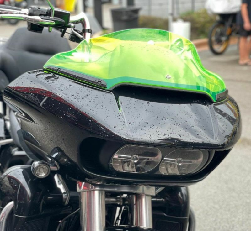 アイスカラーフレア ウィンドシールド レッドアイス 6インチ スポーツ Klock Werks、2