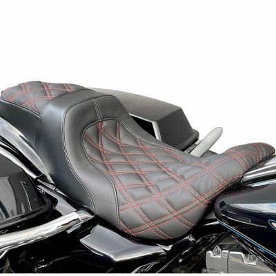 2008以降ツーリング レベルアップシート レッドダブルダイアモンドステッチ CMC