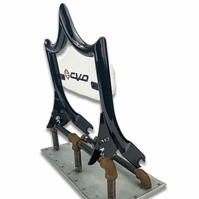 エル・レイ デタッチャブル バックレスト 14インチ グロスブラック CVOロゴ CMC