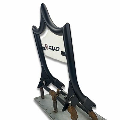 エル・レイ デタッチャブル バックレスト 16インチ マットブラック CVOロゴ CMC
