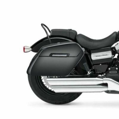 FXDWG用ハードサドルバッグ Baldur エクストララージ グロスブラック Viking Bags