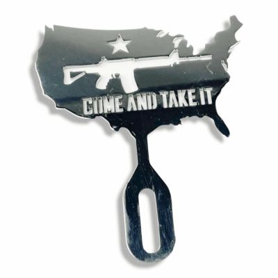 ライセンスプレート トッパー COME AND TAKE ITデザイン CMC
