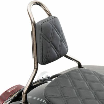 テーパードシーシーバー用 バックレストパッド　ダブルダイアモンドステッチ Drag Specialties