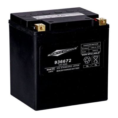ハーレー ツーリングモデル＆トライク用AGMバッテリー 32Ah、450CCA