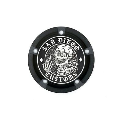 【SALE】ハーレー Twin Cam タイミングカバー SKIPPER ブラック San Diego Customs