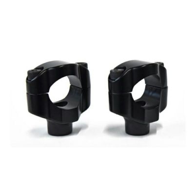 ハーレー　ファットハンドルバーライザー　5インチ　グロスブラック M8 ファットボーイ Atlas Wide ファットハンドルバー用 ライザー