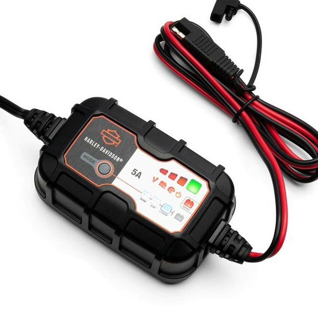 ハーレー用 5アンペア デュアルモード バッテリーチャージャー 2